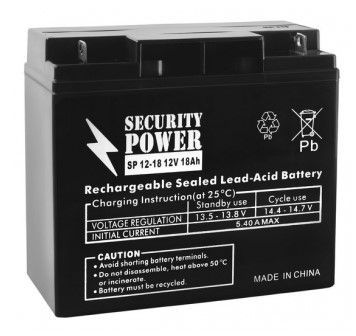 Аккумуляторная батарея Security Power SP 12-18 12V/18Ah