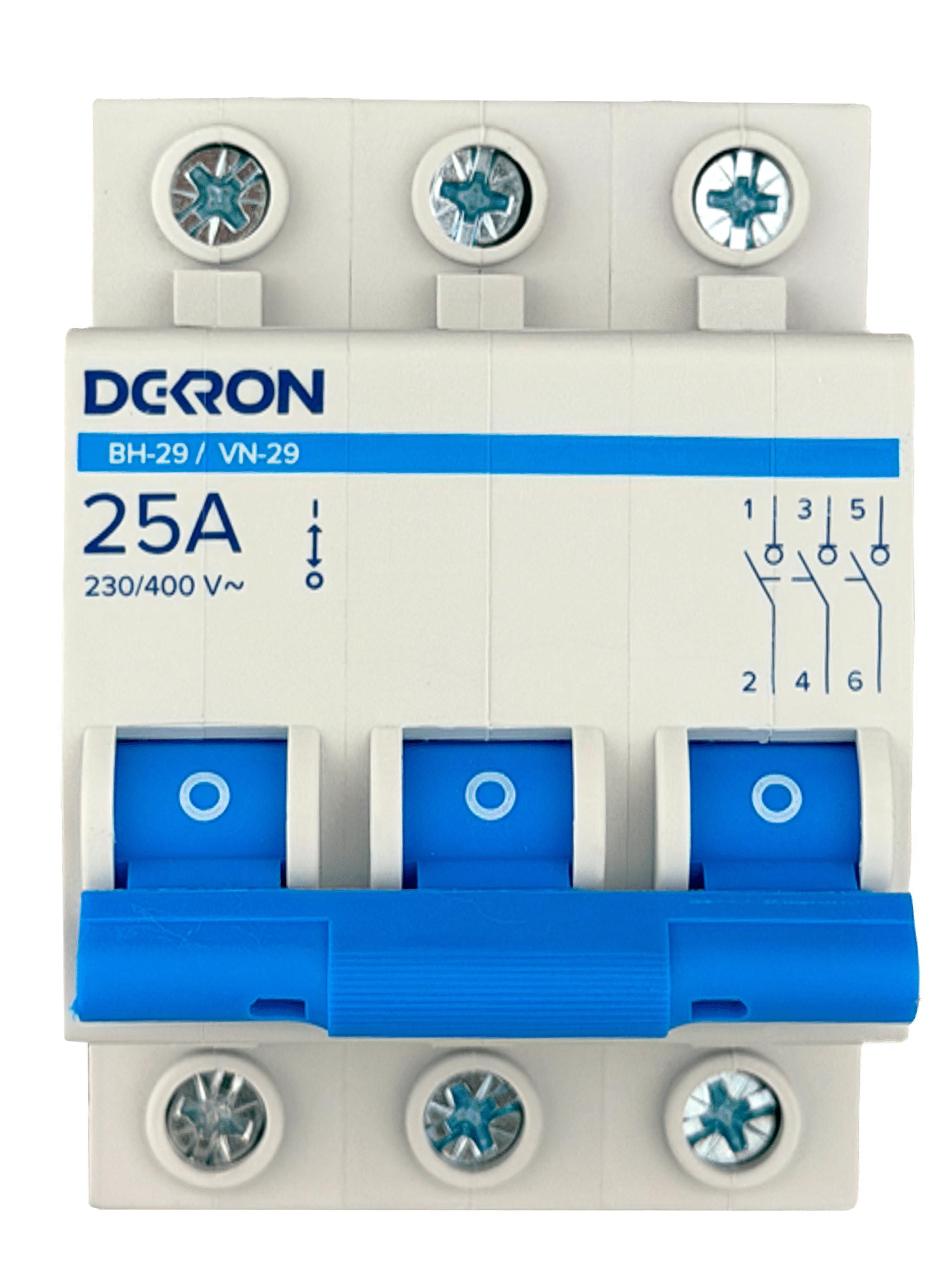 Выключатель нагрузки ВН-29 3P 25А is29-3-25-dek