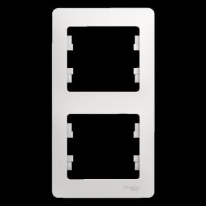 Рамка 2-м Glossa вертикал. бел. SE GSL000106 275132