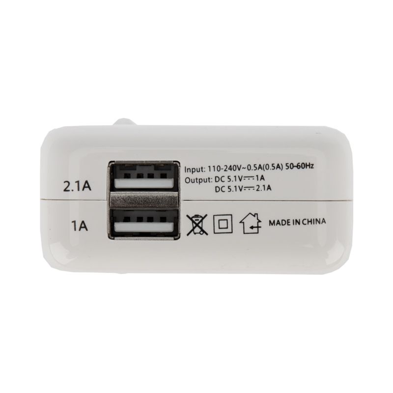Сетевое зарядное устройство 2xUSB,  переходник+адаптер (СЗУ) (5 V, 2100 mA+1000 mA) REXANT - Фото 5