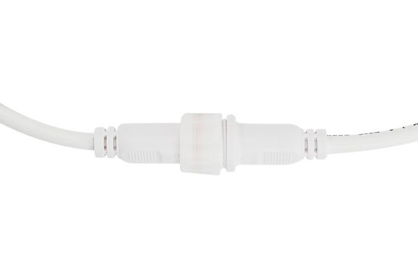 Соединительный кабель (2pin) герметичный (IP67) 2х1,0мм²  белый  REXANT - Фото 6
