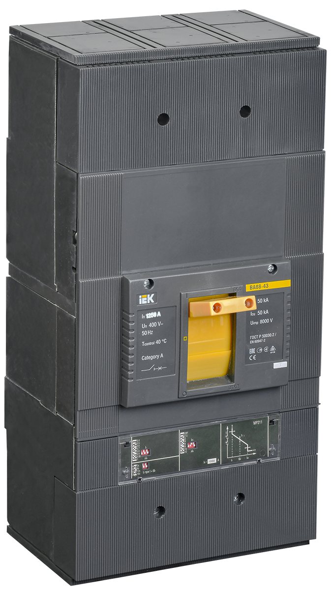 Выключатель автоматический ВА88-43 3Р 1250А 50кА c электронным расцепителем МР 211 IEK