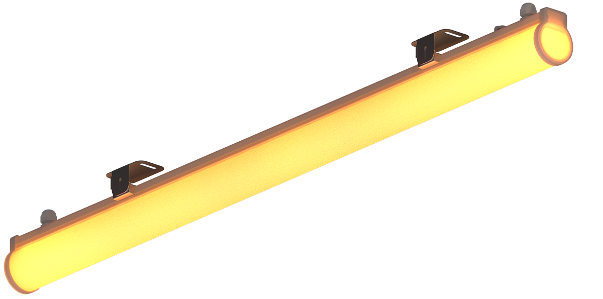 Светильник L-contour 150/1,9/Д/Amber/03/A1-B1/24DC IP66 DMX512 LEDEL