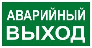Знак наклейка E23 "Указатель аварийного выхода" (150х300) EKF an-5-04