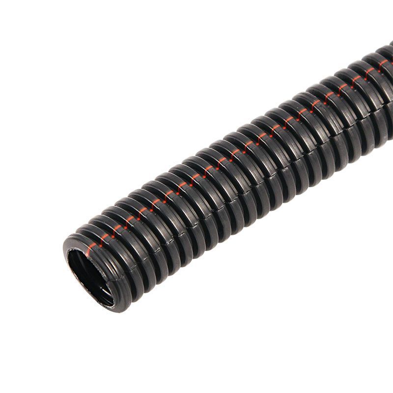 Труба автомобильная гофрированная ПП, Ø4,6мм, разрезная, негорючая (бухта 100 м/уп) 15-0501