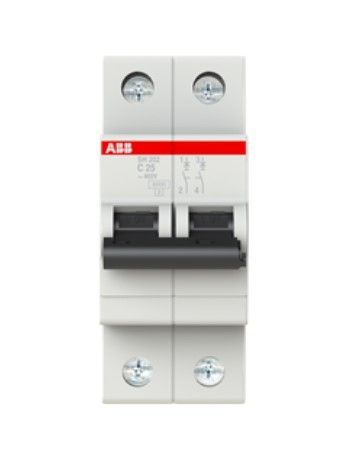 Автоматический выключатель SH202-C25, 2P, 25А, хар-ка C, 6kA 2CDS212001R0254