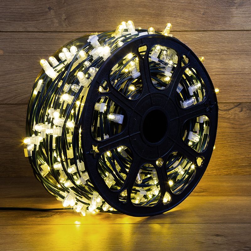 Гирлянда LED Clip Light 12V шаг 150 мм, цвет диодов ТЕПЛЫЙ БЕЛЫЙ, Flashing (Белый) для функционального освещения