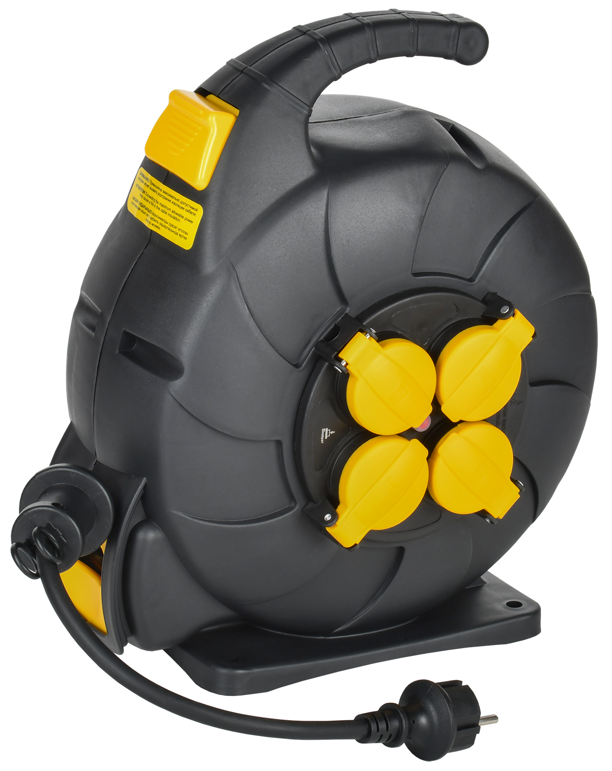 TWIST Катушка УК15 4 места IP44 с заземлением 3х1,5мм2 КГ с автосмоткой кабеля 15м IEK