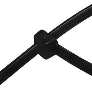 Стяжка кабельная нейлоновая 250x4,8мм, черная (100 шт/уп) REXANT
