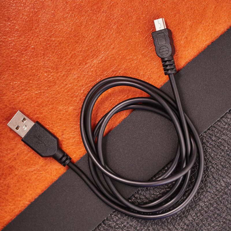 Кабель USB-A – mini USB, 1А, 1м, ПВХ, черный REXANT - Фото 2