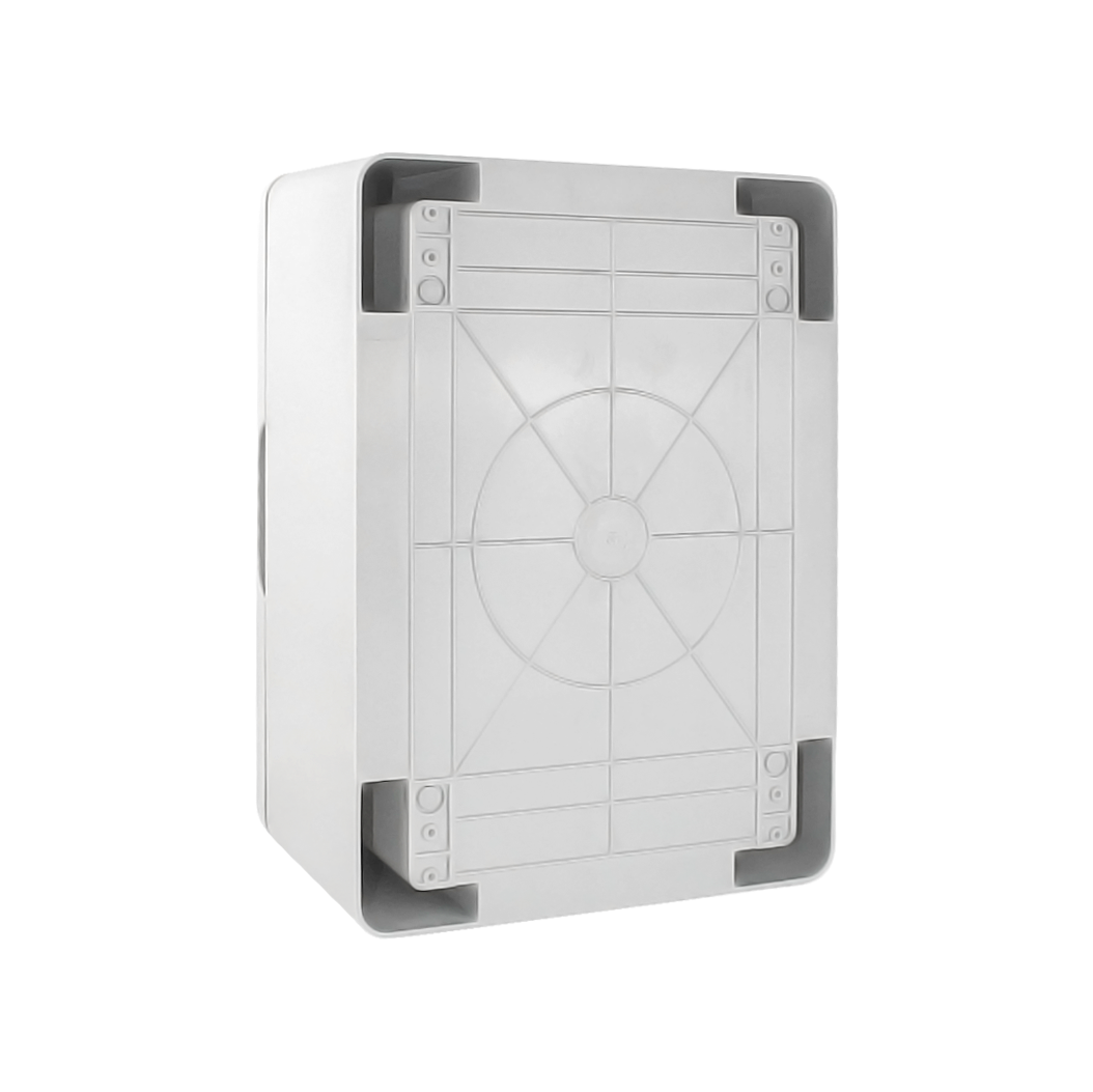 Корпус пластиковый КМПн-18 (2х9) 250х350х150 серая непрозрачная дверь IP65 DEKRON - Фото 2