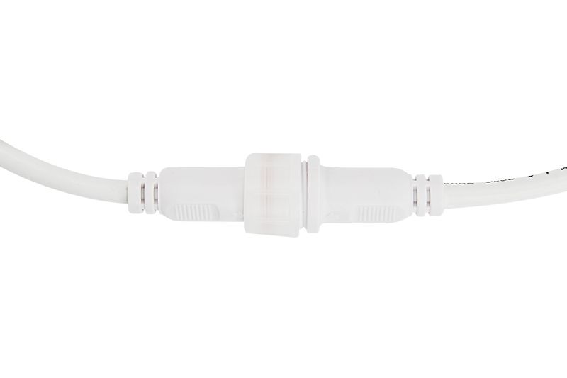 Соединительный кабель (2pin) герметичный (IP67) 2х1,0мм²  белый  REXANT - Фото 3