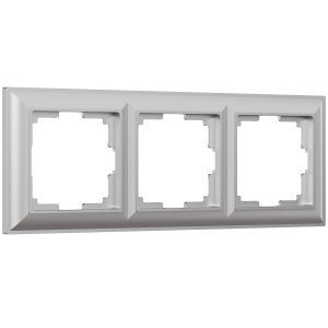 Рамка на 3 поста Fiore (серебряный) Werkel W0032206