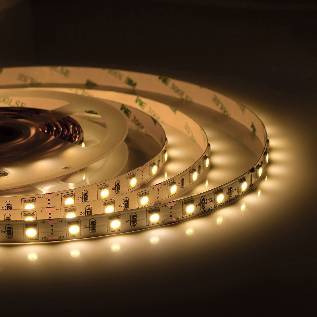 Лента светодиодная СТ smd5050 60д/м 12В 3000К IP20 5м Apeyron 00-16