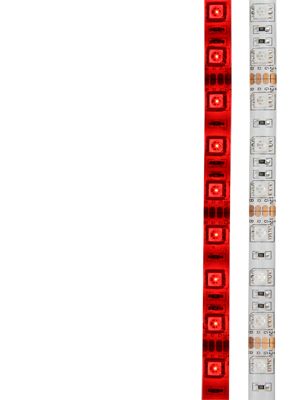 Лента светодиодная 12В, SMD5050, 14,4Вт/м, 60 LED/м, красный,10мм, 5м, IP65 LAMPER - Фото 2