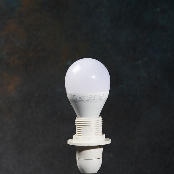 Лампа светодиодная Шарик (GL) 9,5Вт E14 903Лм 2700K теплый свет REXANT - Фото 5