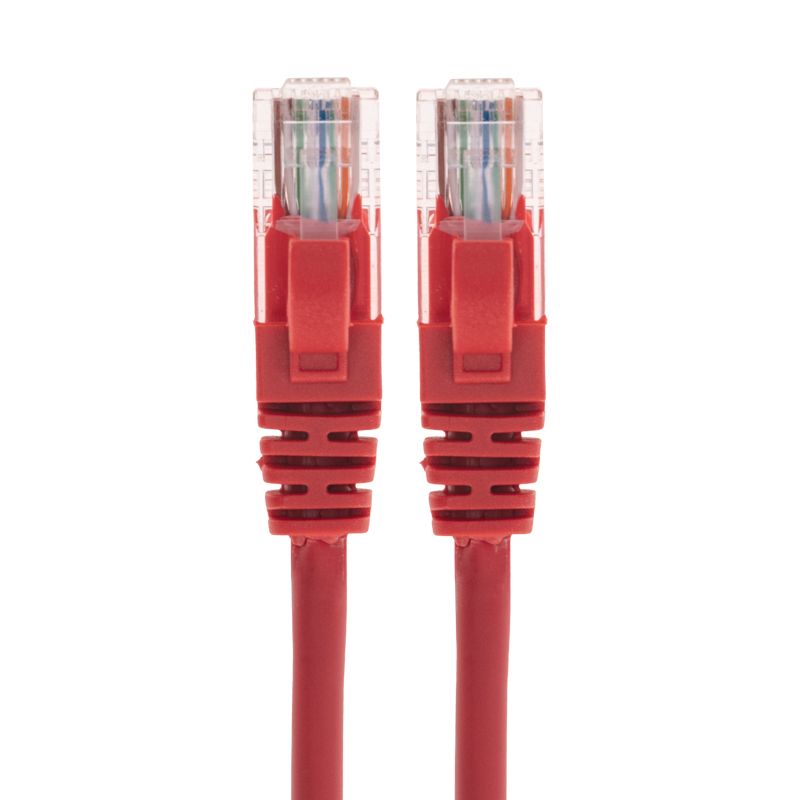 Патч-корд U/UTP, CAT 5e, RJ45-RJ45, 26AWG, LSZH, красный, 1м REXANT - Фото 2