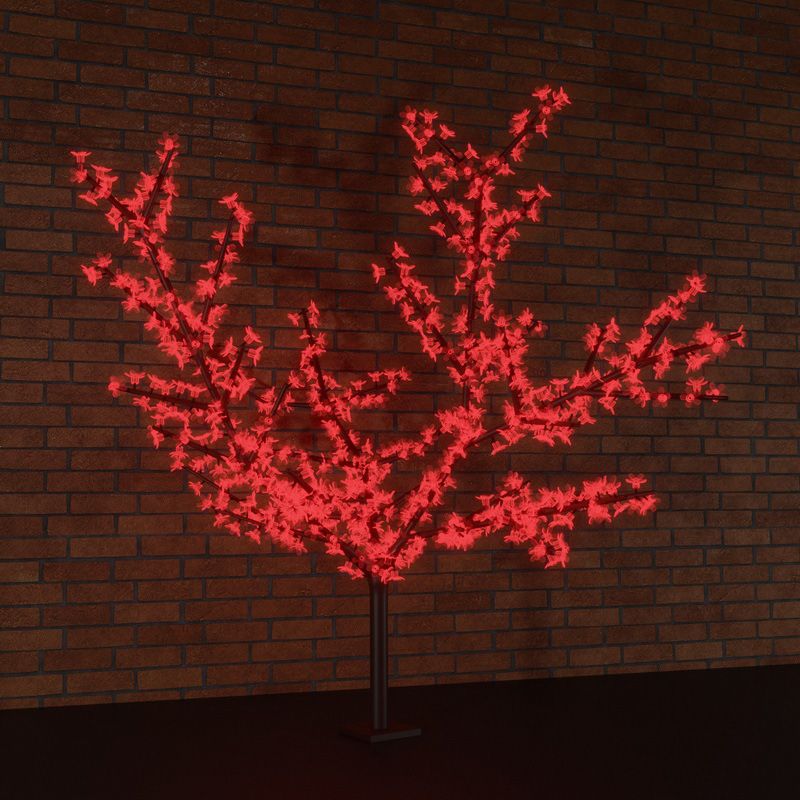 Светодиодное дерево Сакура, высота 2,4м, диаметр кроны 2,0м, RGB светодиоды, контроллер, IP65, понижающий трансформатор в комплекте NEON-NIGHT - Фото 3