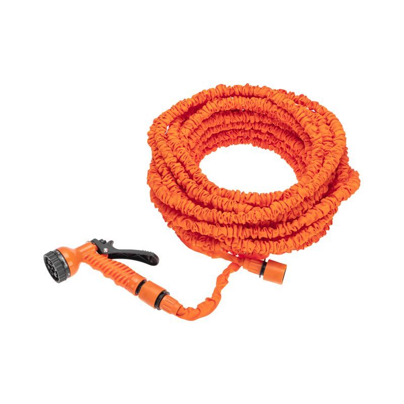 Набор поливочный, растягивающийся шланг 45 м, пистолет 7 режимов, соединитель ЧЕТЫРЕ СЕЗОНА 62-0259