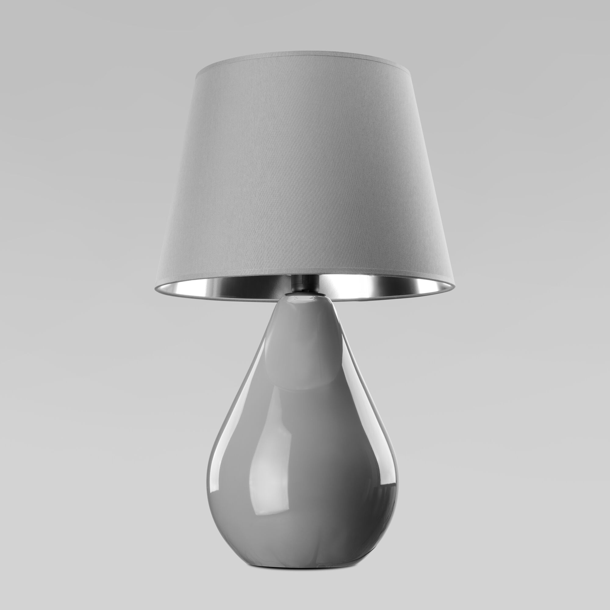 Настольная лампа с абажуром 5455 Lacrima Gray серый Eurosvet