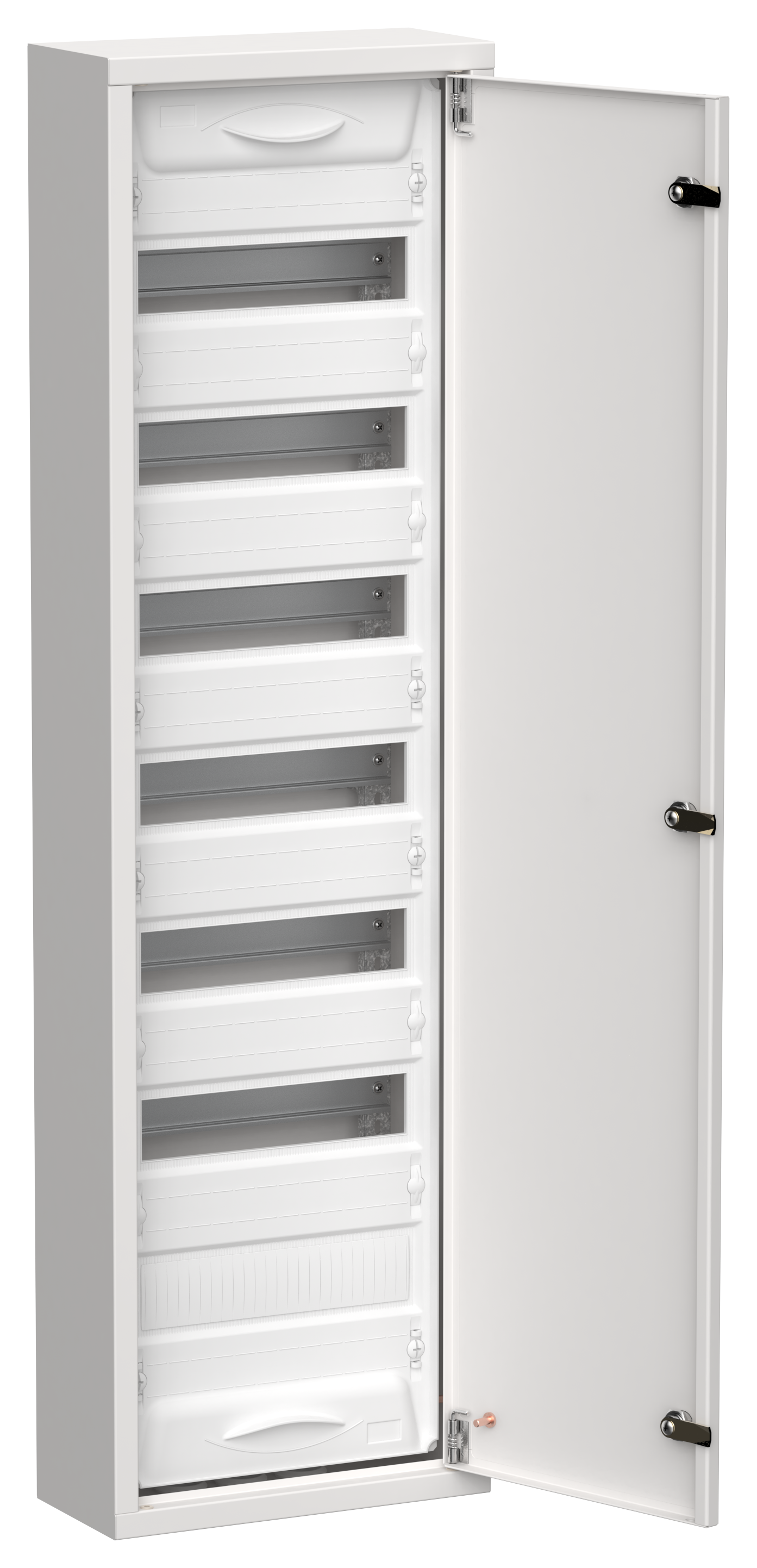 TITAN 5 Корпус металлический ЩРн-84 (1х84) 1085х310х140мм IP31 белый (одна дверь) IEK TI5-50-N-084-31