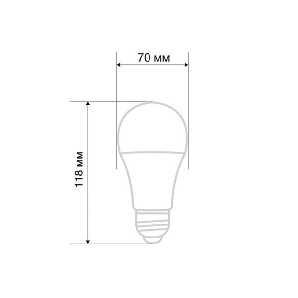 Лампа светодиодная Груша A70 20,5Вт E27 1948Лм 4000K нейтральный свет REXANT - Фото 2
