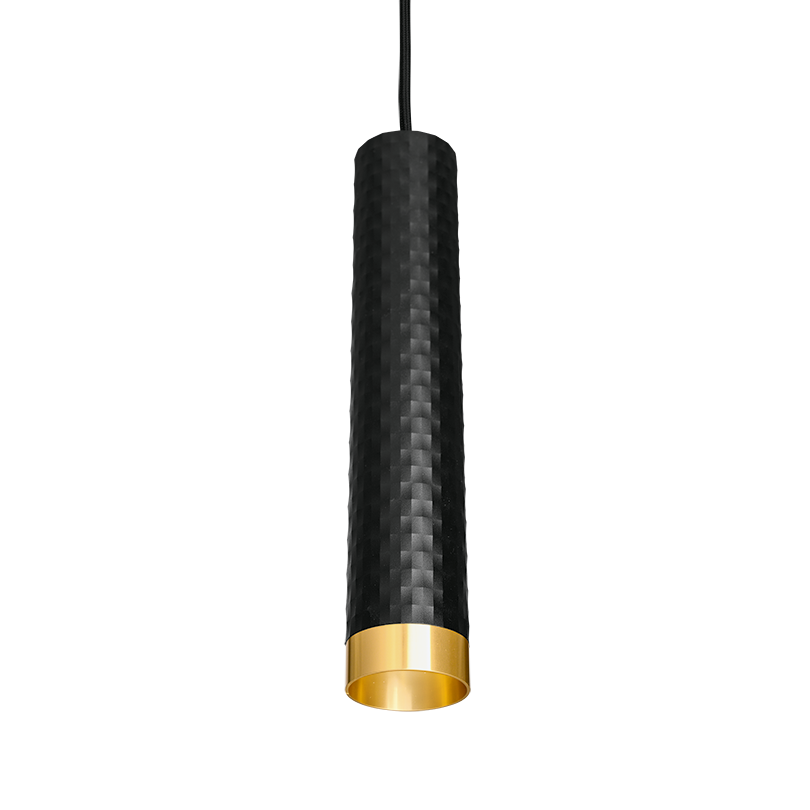 Подвесной светильник WOLTA WSL-GU10/P10BG IP20 под лампу GU10 Чёрный/золото CELLA D55x280 1/20 - Фото 4