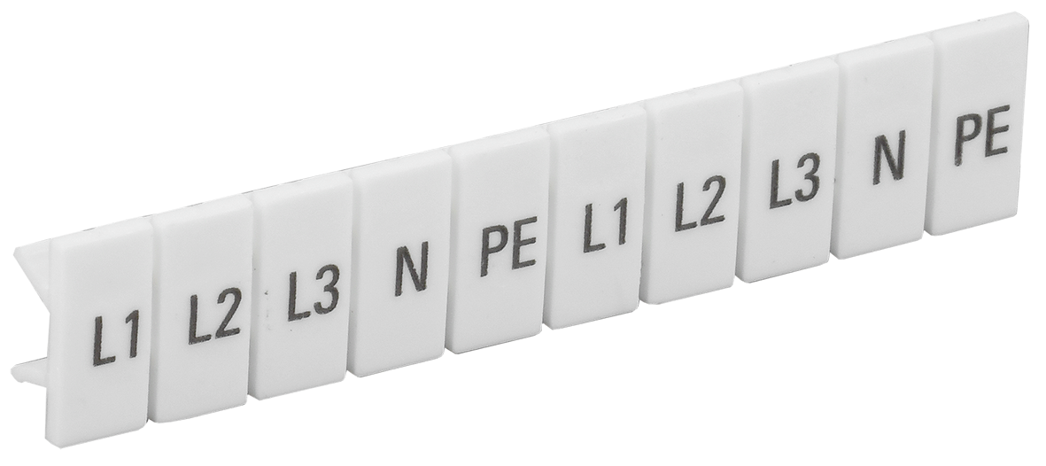 Маркеры для КПИ-2,5мм2 с символами "L1, L2, L3, N, PE" IEK