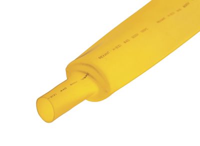 Трубка термоусаживаемая ТУТ нг 30,0/15,0мм, желтая, упаковка 10 шт. по 1м REXANT
