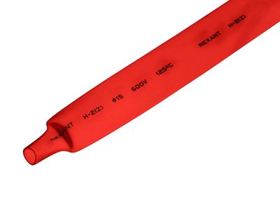 Трубка термоусаживаемая ТУТ нг 18,0/9,0мм, красная, упаковка 50 шт. по 1м REXANT