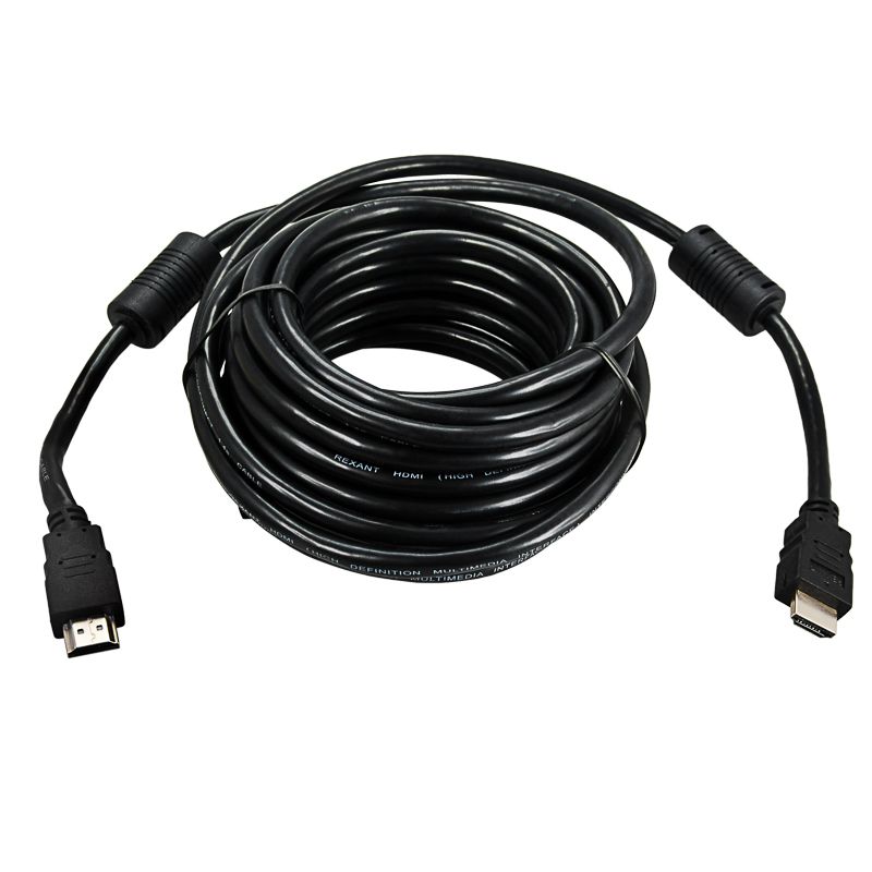 Кабель HDMI - HDMI 1.4, 15м, Gold REXANT - Фото 4