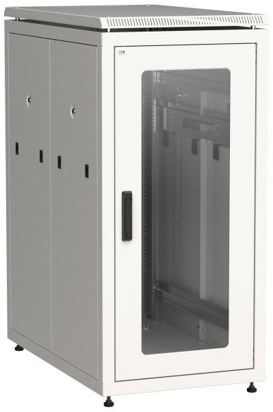 ITK LINEA N Шкаф сетевой 19" 24U 600х1000мм стеклянная передняя дверь серый