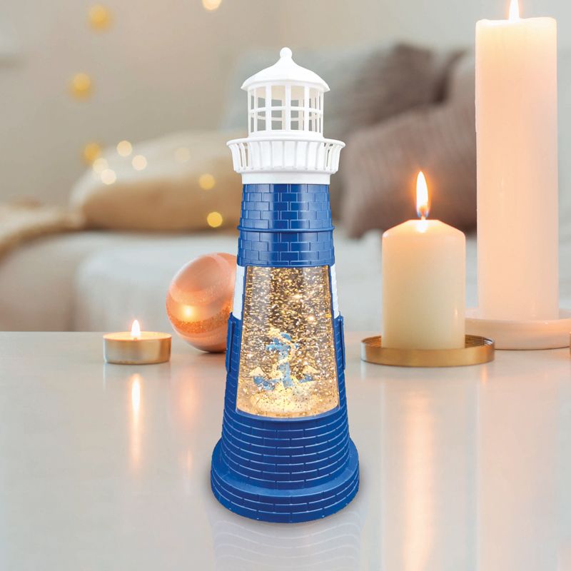 Декоративный светильник Маяк синий с конфетти и подсветкой, USB NEON-NIGHT - Фото 2