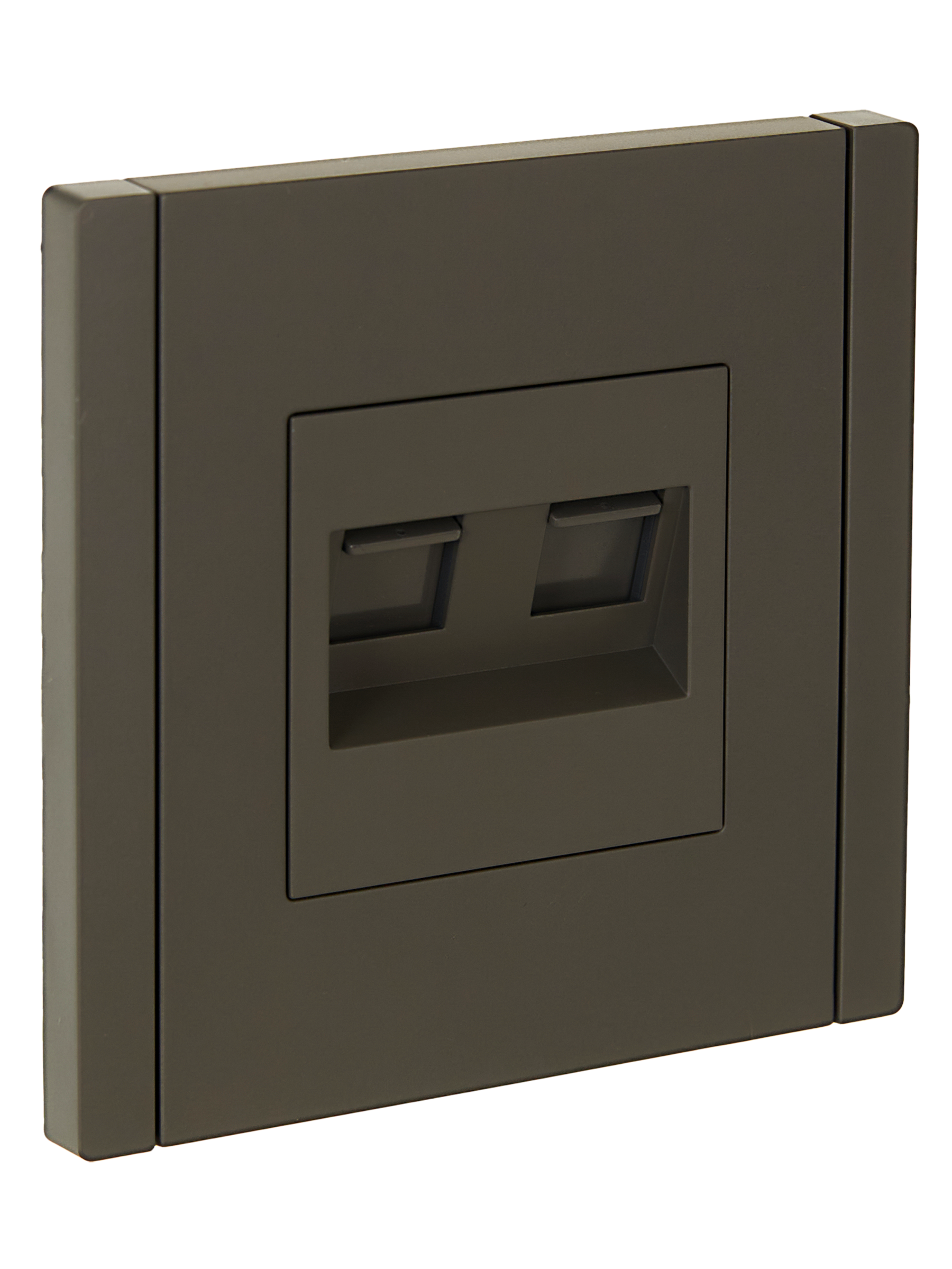 FORTE&PIANO Розетка компьютерная двойная RJ45 кат.6 FP334 серый IEK FP-K20-2-K03