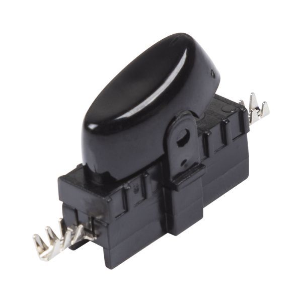 Выключатель-кнопка 250V 2А ON-OFF черный на электропровод (для настольной лампы)  REXANT - Фото 2