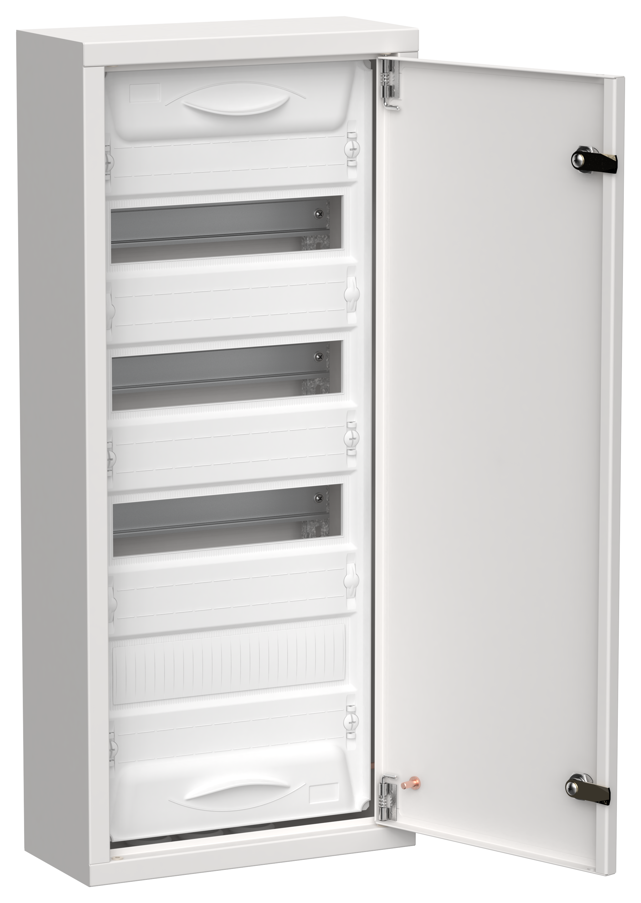 TITAN 5 Корпус металлический ЩРн-48 (1х48) 710х310х140мм IP31 белый (одна дверь) IEK TI5-50-N-048-31