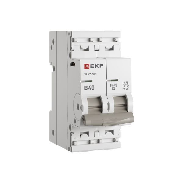 Авт. выкл. 2P 40А (В) 4,5kA ВА 47-63N EKF PROxima M634240B