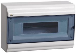 PRIME Корпус пластиковый ЩРН-П-12 модулей навесной белый IP41 IEK MKP82-N-12-41-10