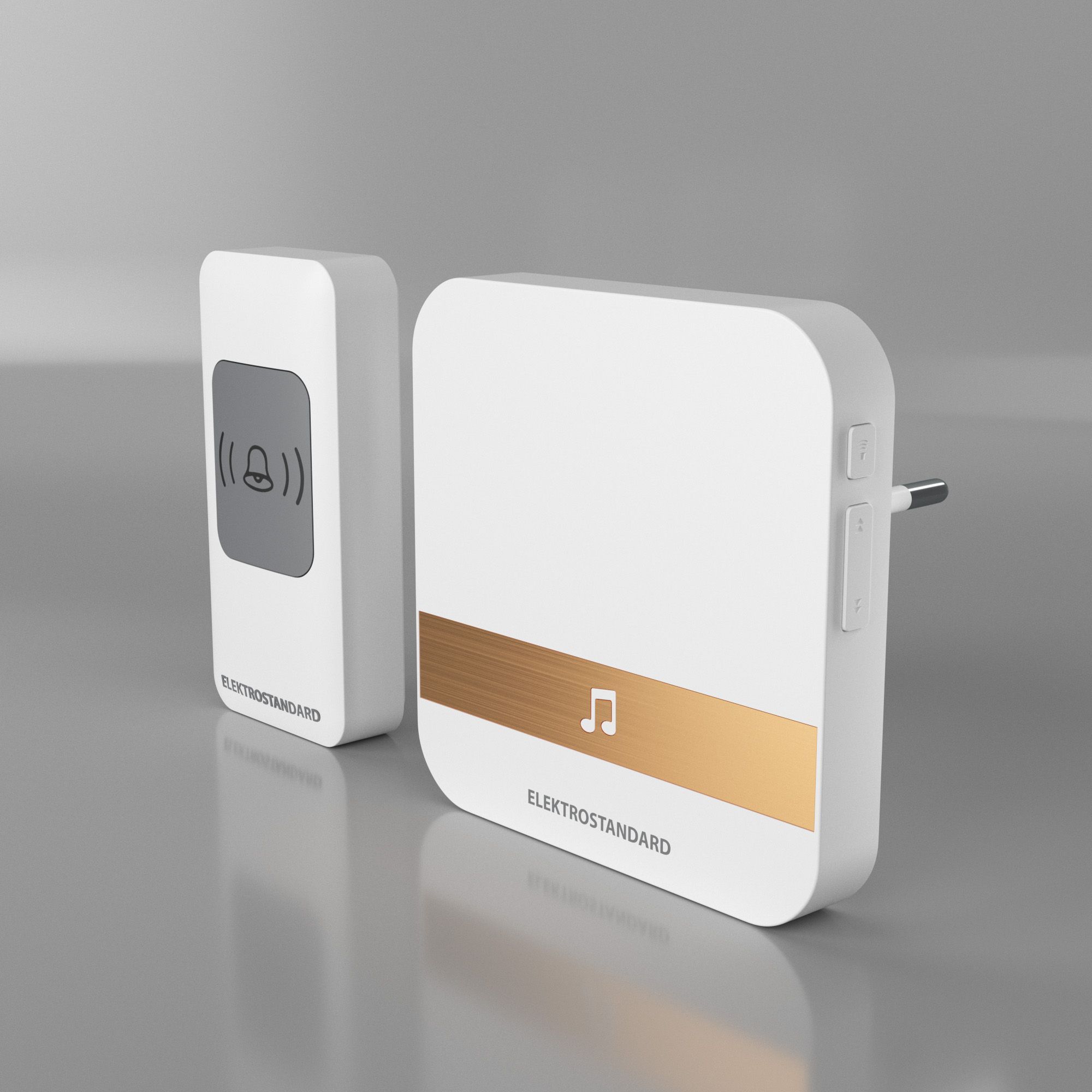 Звонок беспроводной 52M IP44 DBQ24M WL белый Elektrostandard a047173