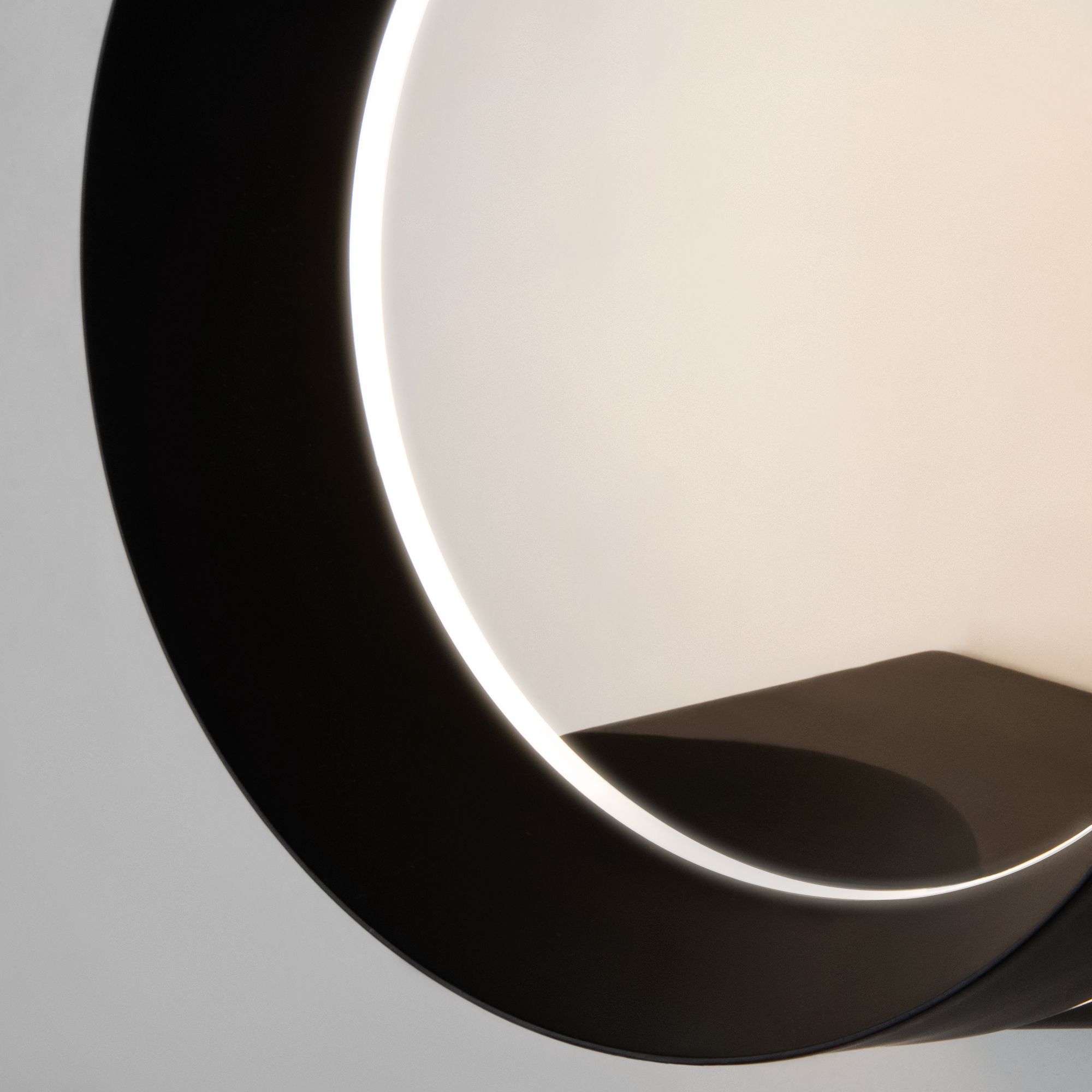 Светильник светодиодный уличный настенный Ring IP54 1710 TECHNO LED черный Elektrostandard - Фото 4