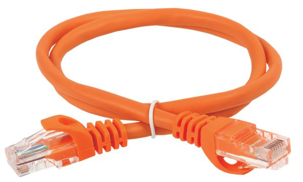 ITK Коммутационный шнур (патч-корд) кат.6 UTP LSZH 1м оранжевый