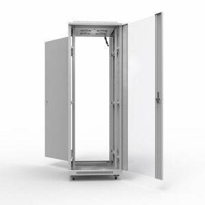 Шкаф напольный 19" серии Standart 47U 600х600мм, передняя дверь стекло, задняя дверь металл, RAL 7035 (состоит из 2 частей) REXANT - Фото 2