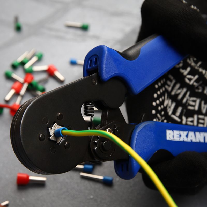 Кримпер HT-866 для обжима штыревых наконечников 0,08-6,0мм² REXANT - Фото 3