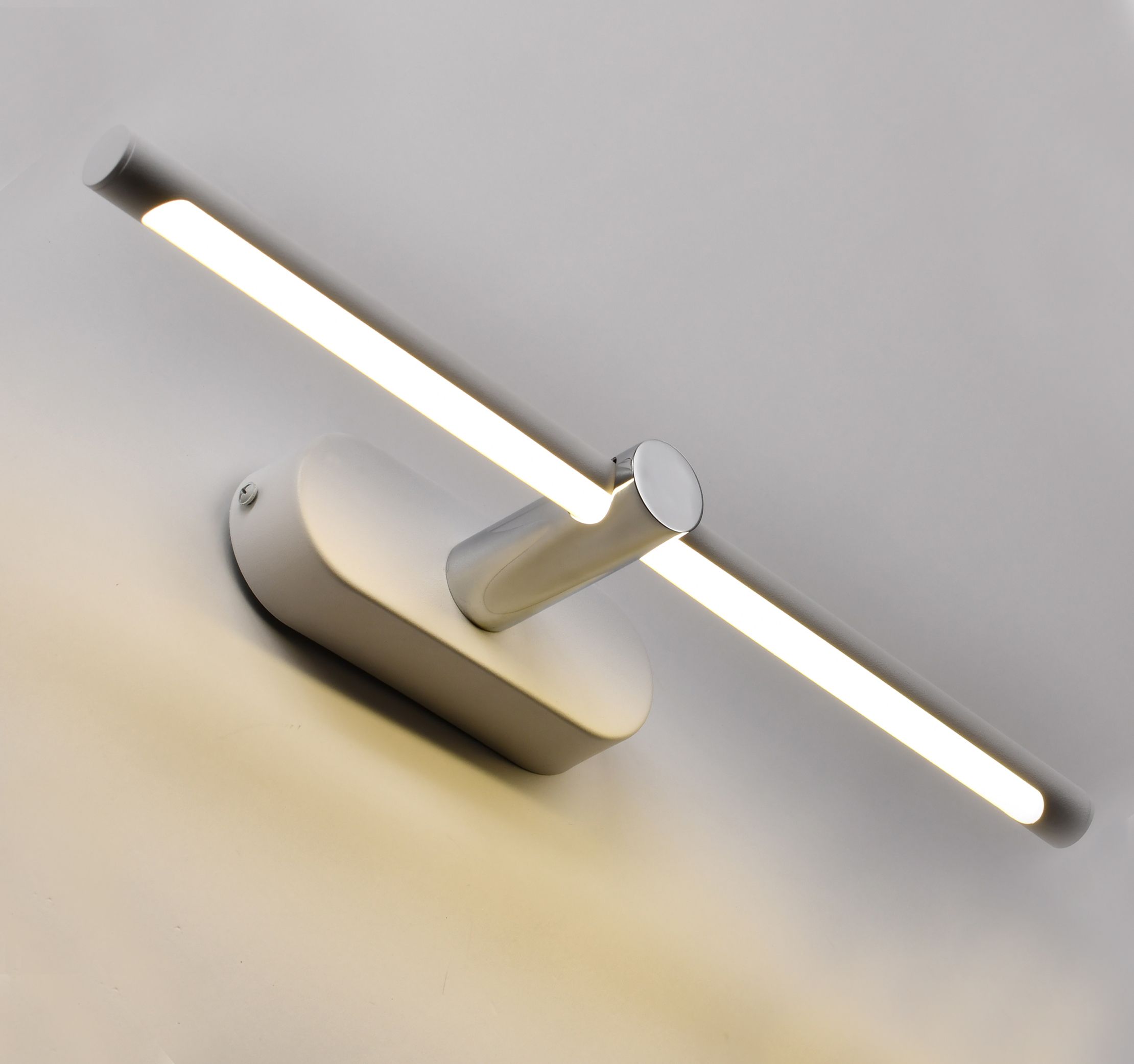 LIGHTING Светильник светодиодный 5114 настенный 9Вт 4000К IP44 белый/хром IEK - Фото 3