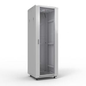 Шкаф напольный 19" серии Standart 47U 600х600мм, передняя дверь стекло, задняя дверь металл, RAL 7035 (состоит из 2 частей) REXANT - Фото 5
