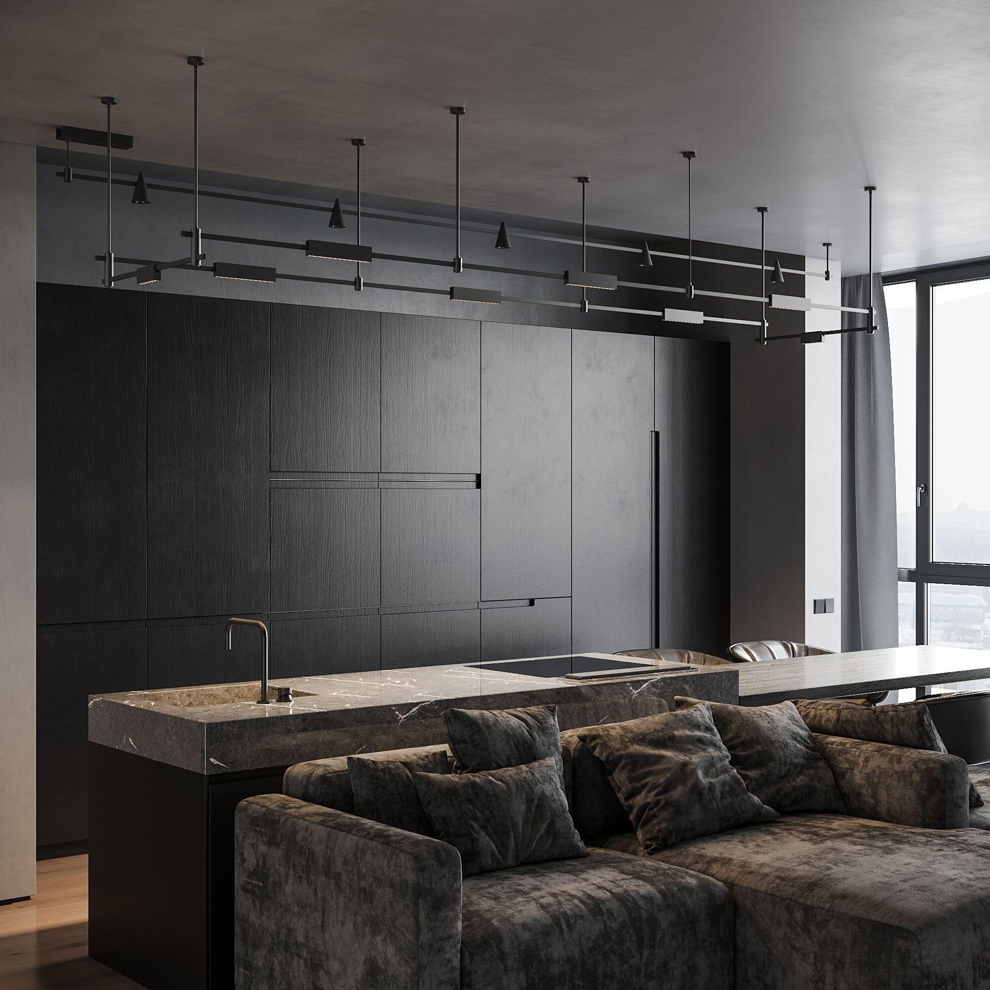 Esthetic Magnetic Трековый светильник 6W 3000K (чёрный) 85120/01 - Фото 5