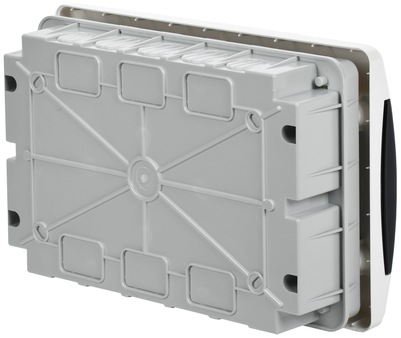 UNION Compact Корпус пластиковый ЩРВ-П-12 IP41 черная прозрачная дверь IEK - Фото 3