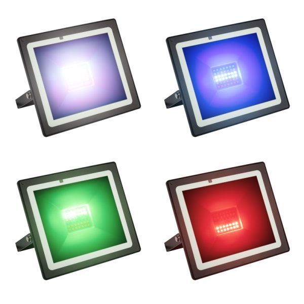 Прожектор цветного свечения мультиколор (RGB) 30Вт с пультом ДУ - Фото 2