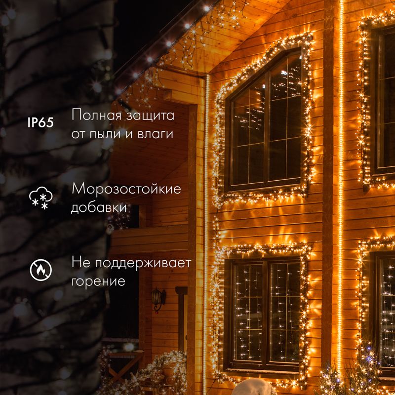 Дюралайт LED двухжильный 230В 13мм 24 LED/м КРАСНЫЙ постоянное свечение модуль 2м бухта 100м NEON-NIGHT - Фото 2