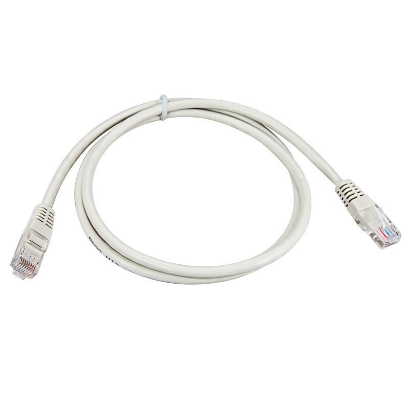 Шнур коммутационный, патч-корд, U/UTP RJ45-RJ45 CAT 5e, PVC, серый, 2м REXANT - Фото 2
